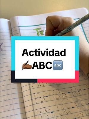 Actividad preescolar ~ aprende el ABC - Actividad en cuaderno.  #actividadesparaniños #paratii #actividadesinfantiles #aprendizaje #escuela #maestra #preescolar #homeschool 