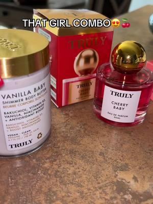 @Truly Beauty 😍🍒🙌🏼  #trulybeauty #cherrybabyperfume #trulyperfume #vanilla #vanillagirly #shimmerbodybutter 