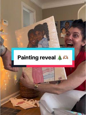 “This is just a regular Saturday morning” 😭🥹❤️  #reactionvideo #paintingreveal #siblingtattoo 