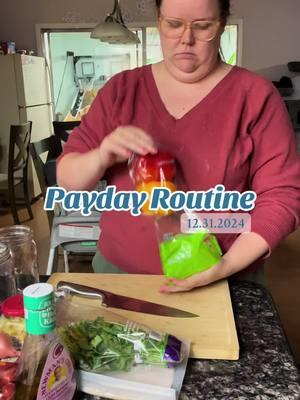 Is this the final payday routine or the first? Dense bean salad recipe from @Violet Witchel  #payday #paydayroutine #densebeansalad #workingmom 