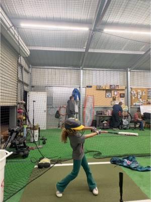 Easy hitting tool I like to use to help athletes of all ages feel their posture and having the stick there helps them avoid dumping their barrel to the ground. I always have my athletes do these drills slow and controlled so they can feel their mechanics and learn ! We work our way back to full swings where they can then hopefully reciprocate the same movements they felt in the drill. #softball #hittinglessons #hittingpost #hittingcoach #cages #softballgirls #hittingmechanics #hittingdrills #softballplayer #softballdrills #softballlife #softballplayers #softballislife #future49 #hittingisfun #softballseason #progressnotperfection #softballtiktoks #softballcheck #hittinglesson 