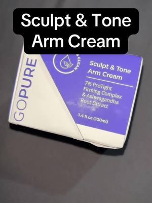 I’m so excited to see my results with this! @Gopure #ttbeauty #gopure #armcream #skincare #dontwalkrun 