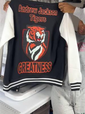 OMG 😱 I’m In Love 5 Layers Of Vinyl This Is So Freaking Beautiful Custom Andrew Jackson Tigers Varsity Jacket 🐾  #small#smallbusinesse#andrewjacksoni#ajuniquecreationsllci#htvvinylr#tigerso#schoolpictureso#schoolmascot##fypa#WearableKeepsakes#shopsmalld#trendingu#graduation2025s#classof2025po#supportu#graduationu#graduateoutfit