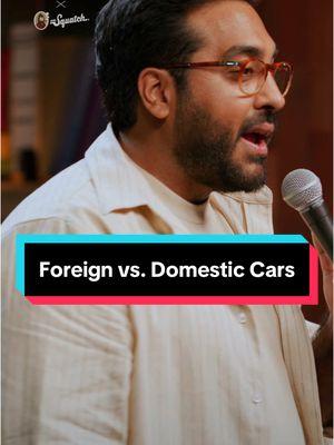 “Foreign vs. Domestic Cars” 🎤: @Zain Sharif Comedy  Your soap is a joke! Upgrade your personal care with @Dr. Squatch  #donttellcomedy #zainsharif #standupcomedy #standup #comedy #jokes #funny #foreigncars #cars #lexus #ford