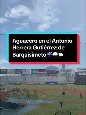 Llueve en Barquisimeto… La práctica de Magallanes fue interrumpida por lluvia. La hora de play ball es 6:00p.m (por ahora) #lvbp #cardenalesdelara⚾ #magallanes #roundrobin