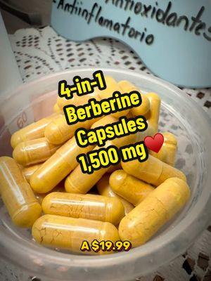 4-in-1 Berberine Capsules 1,500mg✅♥️$19.99 @divinitynutra.usa #goldenberberine #berberine #resultsmayvary #divinitynutra #DN #tiktokshopjumpstart #tiktokshoploveatfirstfind #glutenfree #ttshop #TikTokShop #tiktokusa #usa_tiktok #usa🇺🇸 #foryoupage #fyp #viralvideo #shoponline #shopontiktok #tt 