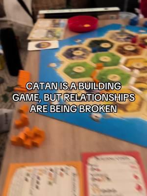 I SHORTLY CRIED AFTER FROM LAUGHTER. THE ROBBER WAS PLACED ON MY RESOURCES ALL DAY😭 MY SOLE 2025 RESOLUTION IS DOMINATE IN CATAN 🤣 I ENDED UP WINNING 🤭 #CATAN #boardgames #friends #fun #GameNight #wholesome