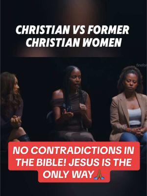 Christian and former Christian woman sit down discussion 🙏🏾Pray for these women 🙏🏾 #fyp #foryoupage #christiantiktok #christianity #bible #jesuslovesyou #christianpodcast #debate #formerchristian #christiancontent 