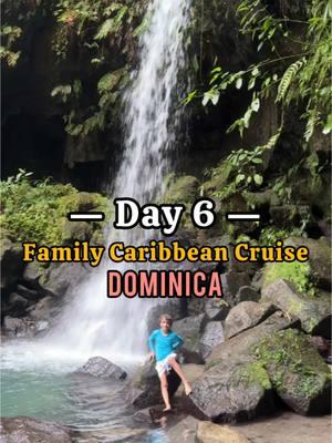 Day 6 on our Caribbean cruise! 🛳🌴 Missed the earlier days of our trip? Check out my profile to catch up! Today we explored Dominica, the "Nature Isle of the Caribbean," and it did not disappoint. From splashing under the Emerald Pool Waterfall to playing in the soft black sand at the beach, it was a day full of stunning views and toddler-friendly fun. We wrapped up the day with a gorgeous sunset back on the ship and a dinner where everyone found their favorite food (thank you, Emporium Marketplace!). Stay tuned—tomorrow we’re off to explore a new island! #ExploraCruise #CaribbeanAdventure #FamilyCruise #TravelWithKids #CruiseLife #DiscoverDominica #NatureIsle #FamilyTravelAdventures #IslandHopping #EmeraldPoolDominica #dominica 