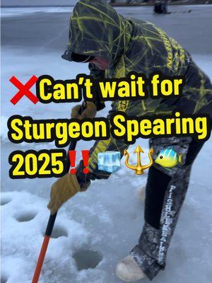 ❌Can’t wait for Sturgeon Spearing 2025 with @NordicLegend & @HT Enterprises Inc ‼️🧊🔱🐠 #sturgeonspearing #htenterprises #nordiclegend #sturgeon #lakewinnebago #Outdoors #letsgo #hardwater #icefish 