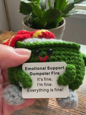 This little emotional support dumpster fire reminds me daily that it is, in fact, fine! #emotionalsupport #emotionalsupportdumpsterfire #itsfineimfineeverythingsfine #reasonfinds 