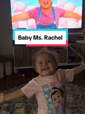 Introducing baby Ms. Rachel! I love that she performs with her! 😍 @Ms Rachel 😭❤️ so adorbs #17monthsold #babiesoftiktok #msrachel 