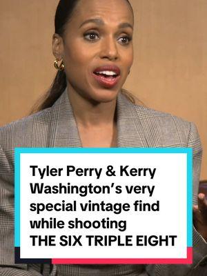 Director Tyler Perry told me an incredible story about a vintage trunk that he, Kerry Washington, and his team came into possession of during production of “THE SIX TRIPLE EIGHT.” #thesixtripleeight #sixtripleeight #tylerperry #kerrywashington #oprah #oprahwinfrey #ebonyobsidian #charityadams #captaincharityadams #6888thbattlion #wwii #netflixmovies 