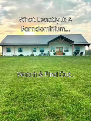 What is a barndominium? 🏡 It’s the perfect fusion between farmhouse charm to modern comfort. From open spaces to cozy vibes. 🤍  #barndominium #farmhouse #countryliving #farmhousestyle #barndominiumliving #whitefarmhouse #homesweethome #modernfarmhouse #farmhousedecor 