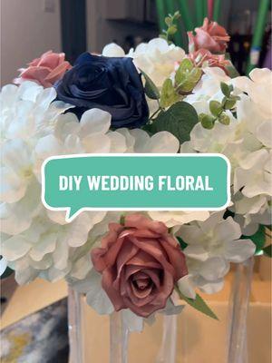 How do you think its coming along? #weddingdecor #diyfloralarrangements #floralarrangements #weddingflorals #diyers #