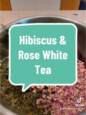 Limited run of my Hibiscus & Rose White Tea! #livingearthherbology #herbalism #herbalist #herbalremedy #herbalapothecary 