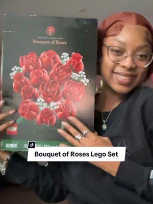 Part 1 || Bouquet of Roses Lego set that I’ve been dying to build 🌹 @LEGO  #legotiktok #legoset #bouquetofroses #legosets 