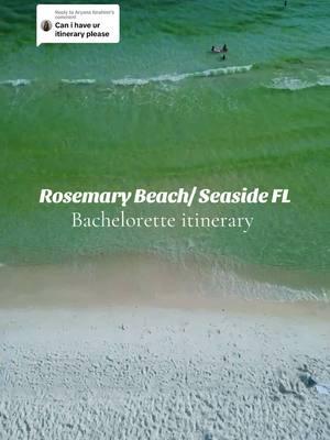 Replying to @Aryana Ibrahimi #bachelorette #bachelorettetrip #lasttoastonthecoast #2025bride #seasidebachelorette #rosemarybeachflorida #bacheloretteitinerary #floridabachelorette #seasideflorida 