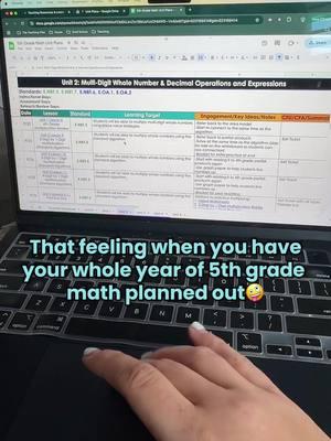 Unit Planning with a system makes all the difference. 😎💪🏽 #lessonplan #lessonplanning #teachertok #mathteacher #teacher #iteach5th #teachertiktok #teacherorganization #teachertips 