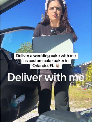 Deliver with me! 🚗 💨 Contrary to popular belief, I am a mess, pretty much always 😅I#orlandobaker #dessert #delivery #cakedelivery #cakebusiness #comewithme #bakersoftiktok #fyp #foryou 