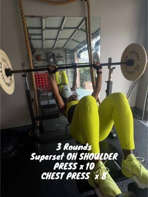 My shoulders are so fickle so I am timid with them…. decided to listen to my hubby today and add weights to my chest press. I was scared my shoulders would scream, instead they showed out! 💪🏾 #roeyjumps #homeworkout #upperbody #chestpress #shoulderpress #fullbody #75hard #75soft ##75medium #fitat54 #fitgrandma 