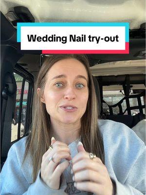 Trying wedding nails #3 #weddingnails #bride #nails #wedding #2025bride 