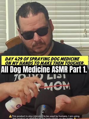 Day 429 Of Spraying Dog Medicine On My Hands To Make Them Tougher. All Dog Medicine ASMR Part 1. #roughhands #dogmedicine #ironfist #martialarts #sandpaper #boxing #ballisticdummy #badmintontraining #toughhandspray #dogspray #softhands #bluecollar #asmr #oddlysatisfying #microfibertowel #skincareroutine #fistofthedogmedicine #fyp