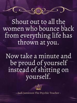 Feeling me? Like, comment, or share to inspire others. These posts are meant to give you a loving kick in the ass to tune into your true power, potential, and worth so you can live a better life. . I teach intuition and psychic development so you can develop, strengthen, and properly apply your gifts in every area of your life to not only create but live an amazing life. . My teaching style is straight to the point without all the time-wasting bologna and fluff… with a loving soul-sister ass-kicking in the mix. . If you are ready to take your life and your gifts (by the balls) to a whole new level…. I’m your girl! . Go to the link in my bio for more in-depth free content. . You are worthy and deserving of every single one of your dreams, do not allow anyone to tell you differently. . Judi The Psychic Teacher (Empath - Psychic - Witch) . #empathhealing #empathsurvivalguide #psychicdevelopmentclass #channelingspirit #channelingwhitelight #spiritguidedlife #spiritguidesmessage #knowyourpotential #babywitchtips ? P.S.: BEWARE OF SCAMMERS impersonating me. I stopped doing readings years ago and focused on teaching because it’s way more empowering and impactful teaching vs giving a quick reading.