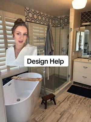 Helping out family with their designs—should this be a series? 🤔  #designhelp#designtips#homeimprovement#interiordesign#bathroomdesign#homedecor 