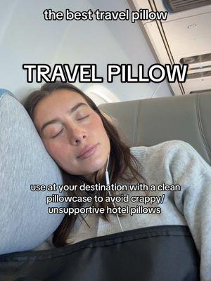 Taking care of my neck on flights in 2025 👏🏼 #bedgear #travelpillow #comfy #flights #flying #accessories #travel 