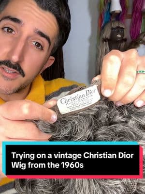 A 60 year old Dior wig?! #hairstylist #1960s #retrocommercial #christiandior #dior #wigs #lacefront #wiginfluencer #wiginstallation #retro #oldhollywood #60s 