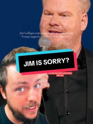 Replying to @The Mystery Project Jim Gaffigan expressing regret over alienating Trump supporters with his past statements. #trump #jimgaffigan #comedy #greenscreenvideo #greenscreen 