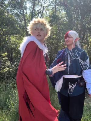 *:. the forest calls to you.｡.: we cant wait to bring these cosplays back for katsu!! I LOVE GREY SM #bakugoucosplay #cosplaytransition #bnhafantasyau #todorokicosplay #bnhacosplay #colossalconeast #katsucon 