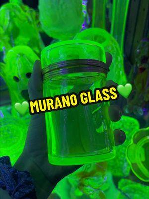 Who else loves #Murano glass? 🥰💚 #uraniumglass #vaselineglass 