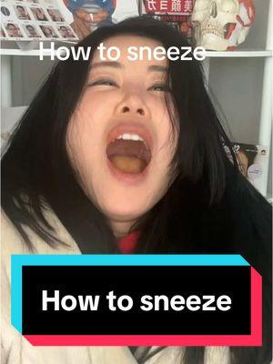 #creatorsearchinsights how to sneeze lol , same applies to yawn too 🤧🥱 #kokohayashi #kokofaceyoga #faceposture 