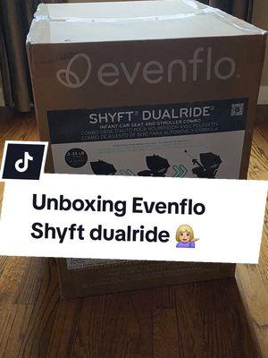 She came in the mail today!!!! let's unbox her!  @Evenflo Baby  #evenfloshyftdualride  #evenflo #MomsofTikTok  #happydance 