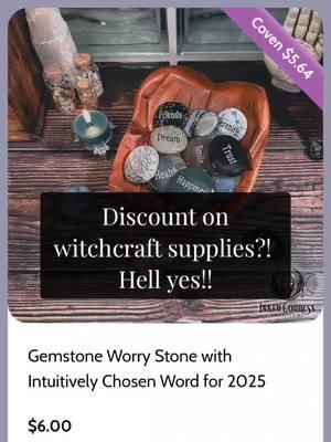 An automatic discount on your witchcraft supplies?! Yes, please!! A perk of an Inked Spirit Coven membership is 6% off your purchases at Inked Goddess Creations.  A Coven membership comes with a live lesson and workshop each month taught by me, a supportive witchy community, and so much more! Head to InkedSpirit.com or our link in bio to learn more and join us! #onlinecoven #coven #witchcoven #inkedspiritcoven #inkedgoddesscreations 