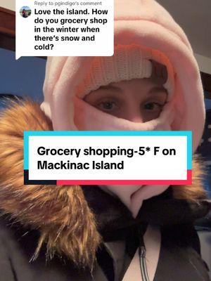 Replying to @pgindigo I have to bundle up! The wind is”sting my face” cold today. #mackinacisland #resident #yearround #islandlife 