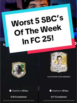 The Worst 5 SBC’s Of The Week In FC 25! #eafc #fc25 #eafc25 #fifa #fut #sbc #Soccer worst5sbc 