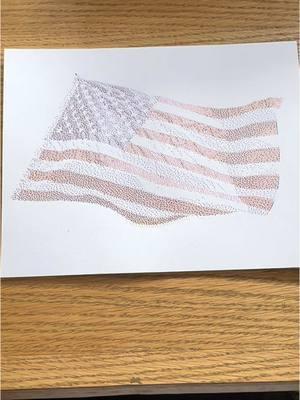 US Flag Drawing #usflag #flagdrawing #flagdraw #flagdrawingeasy #drawingvideo #pointillism #art 