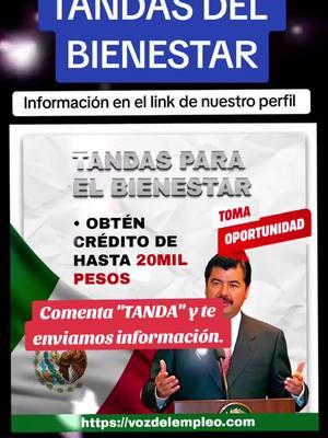 Tandas del bienestar. Mira la información desde el link de nuestro perfil o visita www.vozdelempleo.com #becas #becasdelgobierno #becasbenitojuarez #becasbenito #becasmexico #becasilva152 #becasparaestudiar #apoyos #bienestar #vacantesparaestudiantes