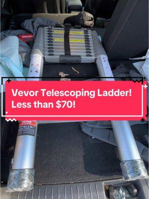 The @Vevor_US telescoping ladder. Fits in any car. Over 400 lb capacity. Light weight and easy to use! An awesome tool to have in your aresenal!  #TelescopingLadder #VevorLadder #DIYTools #ToolTime #WorkSmarter #ToolTalk #LadderLife #FixItFast #GarageGear #DIYHacks #WorkReady #ToolAddict #BuiltToLast #WeekendWarrior #HandyManMustHaves #LadderEssentials #GenXDIY #WorkHardPlayHard #ProjectReady #EssentialTools #ViralTools #DIYInnovation #MustHaveLadder #GameChangerGear #UpgradeYourTools #ToolTok #GeniusHacks #NextLevelDIY #WorkSmartNotHard #TikTokMadeMeBuyIt #TrendingTools #LadderGoals #FixItFast #DIYInspo #ToolUpgrade #EverydayEssentials #LifeHackTools #ProjectPerfection #ToolObsessed #SmartSolutions  #FYP #ForYou #TikTokTools #ViralProducts #DIYTrending #ToolTok #WorkGear #MustHaveTools #LifeHacks #HomeImprovement #ToolsOfTikTok #LadderHack #TrendingNow #DIYTools #ToolTips #GadgetGoals #TikTokMadeMeBuyIt #FixItFast #LadderLife #WorkSmart 