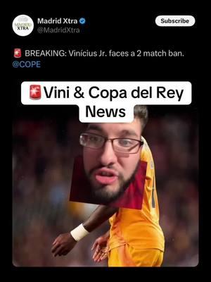 🚨Vini & Copa del Rey News #realmadrid #halamadrid #madrid #carloancelotti #ancelotti #cdr #copadelrey #laliga #viniciusjr #vini #viniciusjunior #vinicius #vinijr #deportivaminera #laspalmas #valladolid #thibautcourtois #jude #rudiger #courtois #lucasvazquez #bellingham #judebellingham #kylianmbappé #mbappe #kylian #gonzalogarcia #chema #lunin #davidjimenez #victormunoz #lorenaguado #diegoaguado #vallejo #frangarcia #ferlandmendy #mendy #lukamodric #modric #valverde #fedevalverde #ceballos #tchouameni #camavinga #rodrygo #daniceballos #rodrygogoes #arda #brahim #ardagüler #brahimdiaz #endrick #raulasencio #futbol #futboltiktok #football #footballtiktok #Soccer #soccertiktok #fyp #tapiaa__ 