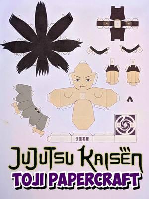 toji fushiguro papercraft #toji #tojifushiguro #fushiguro #jujutsukaisen #jujutsukaisen0 #jujutsukaisenedit #anime #papercraft #figure #manga #art #craft