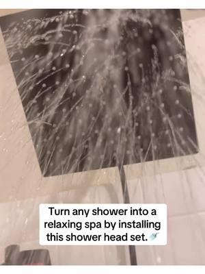 This shower head set legit makes me feel like I’m in a luxury shower at a spa.🧖🏽‍♀️ Can be used together or separate and can is super easy to install🚿 🥰 . . . #shower #showertok #SelfCare #relaxing #showerhead #spa #luxury #bathroom #bathroomremodel #bathroomupgrade #showerproducts #TikTokShop  #bathroomdesign  #fyp 