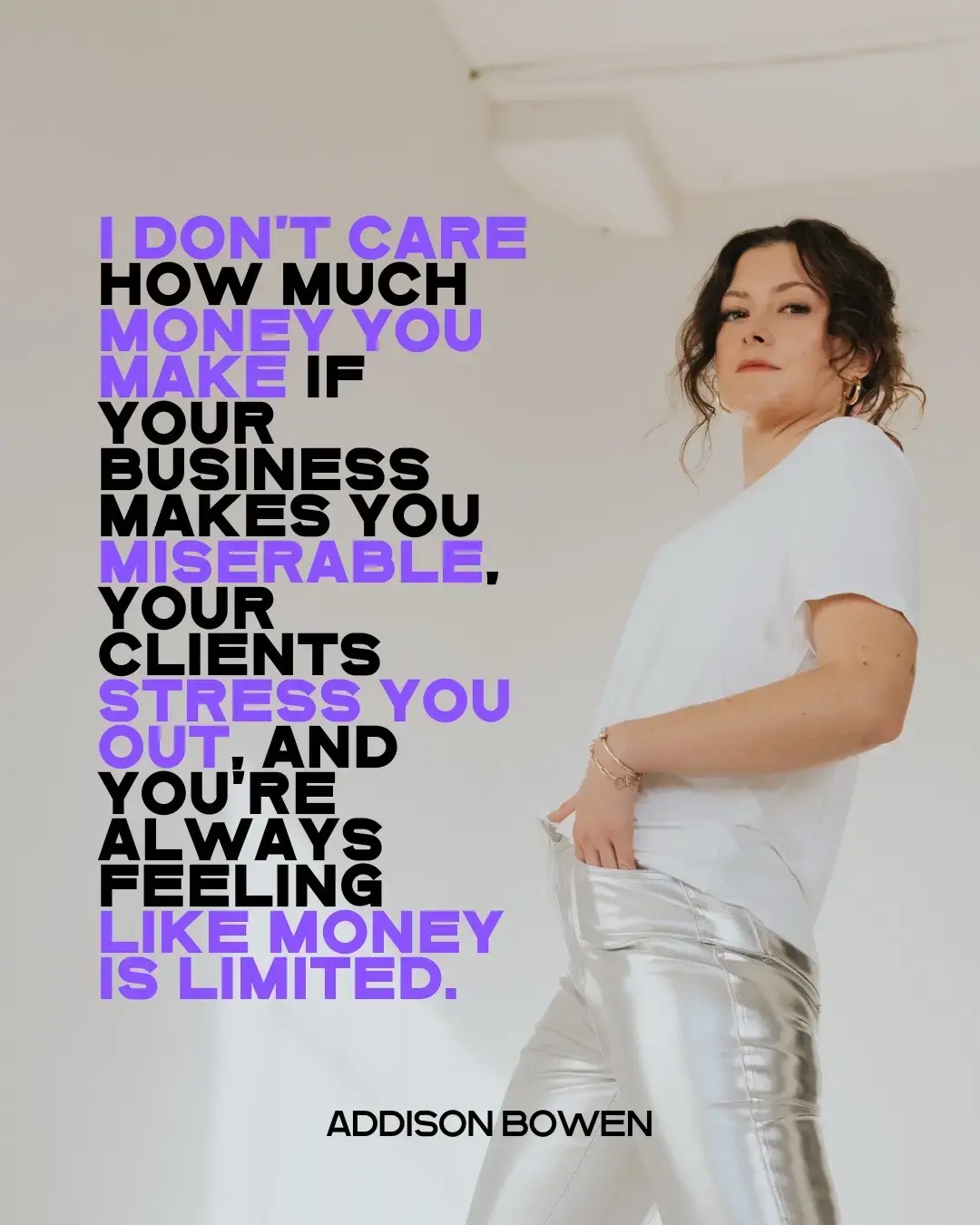 Yes, business is hard work, but it's not meant to be stressful. Yes, you need to show th up, but it shouldn't keep you up at night. Your foundations (product suite, marketing, mindset, & messaging) should be so rock-solid that you can: * Live your life. • Be paid to IMPACT. + Scale without feeling like you're missing something. I know you're not afraid of work. You love showing up. You create content daily. Your funnels and systems are in place. And yet... something still feels off. Your consistent, high-ticket clients should be 10X what they are right now. Instead of frustration, imagine this: Feeling so solid in your ability to grow that you no longer wonder, "What's missing?" Spending less time chasing answers and more time LIVING your life. Building a business that not only supports your income but brings you joy and fulfillment every day. Here's the truth: I don't care how much money your business makes if it doesn't make you HAPPY. This is what we do in the mastermind: ~ Reprogram your mindset. • Align your business with your deepest desires. Scale sustainably for long-term growth. You deserve a business that feels safe, secure, no matter what comes up. I'll see you in my DMs TODAY. Bonuses expire at midnight. It's time to claim not just your most abundant year, but your happiest and most fulfilled one yet. #sixfigureincome #multiplesixfigurebusiness #multiplesixfigureentrepreneur #sixfigurebusiness #digitalmarketing 