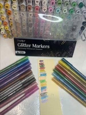 Get yours by clicking the shopping bag #coloringbookcommunity #justart #glittermarkers #acrylicmarkers #tiktokshopfinds #justartmarkers #colouringbook #treading #colouring #coloringbookforadults 