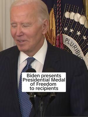 President #Biden awarded the nation’s highest civilian honor to more than a dozen #politicians, #philanthropists and cultural icons during a ceremony at the #WhiteHouse.