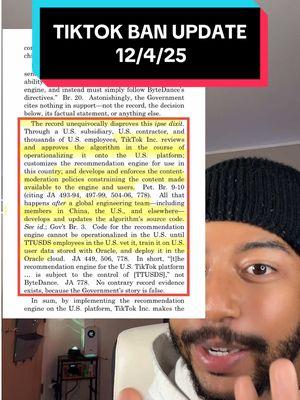 1/4/25 TikTok Ban Update. #tiktokban #supremecourt #news #update #important #lawsuit #termsandconditions #cambridgeanalytica 