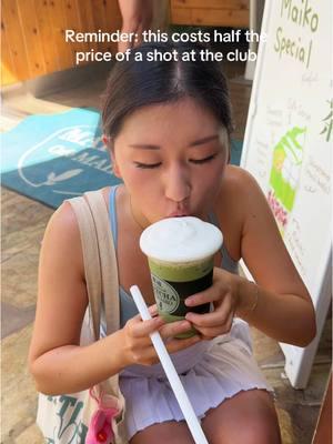 Being a matcha girlie is expensive.. but not AS expensive as being a club girlie 😅 #matchalover #matchatok #matchagirl #fypwellness #matchalatte #matchaaddict 